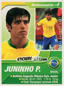 Sticker Juninho Pernambucano - Copa América. Venezuela 2007 n. 113 - Navarrete