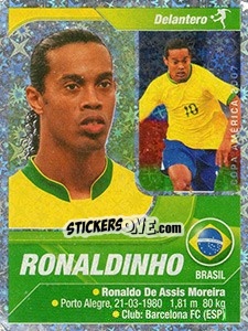 Sticker Ronaldinho - Copa América. Venezuela 2007 n. 116 - Navarrete