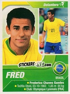 Sticker Fred - Copa América. Venezuela 2007 - Navarrete