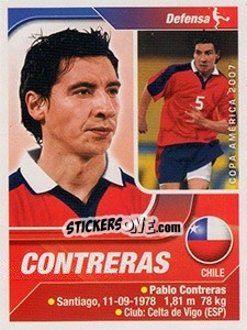 Sticker Contreras - Copa América. Venezuela 2007 n. 121 - Navarrete