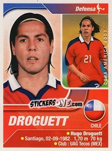 Figurina Droguett - Copa América. Venezuela 2007 - Navarrete