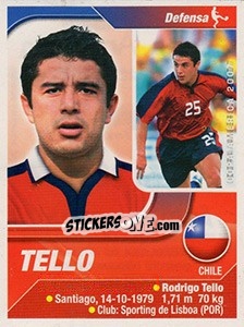 Sticker Rodrigo Tello - Copa América. Venezuela 2007 n. 123 - Navarrete