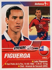 Sticker Figueroa - Copa América. Venezuela 2007 n. 124 - Navarrete