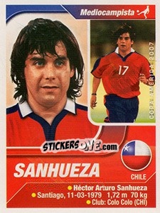 Sticker Sanhueza - Copa América. Venezuela 2007 - Navarrete