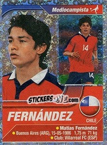 Sticker Matias Fernández - Copa América. Venezuela 2007 - Navarrete