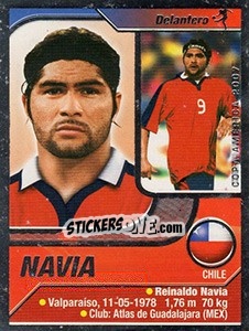 Sticker Navia - Copa América. Venezuela 2007 - Navarrete