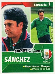 Cromo H.Sánchez (Entrenador) - Copa América. Venezuela 2007 - Navarrete