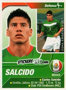 Figurina Salcido - Copa América. Venezuela 2007 n. 140 - Navarrete