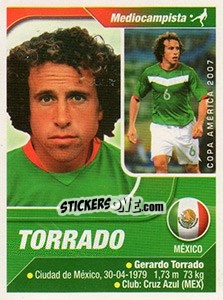 Sticker Torrado - Copa América. Venezuela 2007 n. 141 - Navarrete