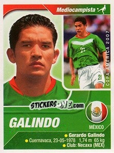 Sticker Galindo - Copa América. Venezuela 2007 - Navarrete