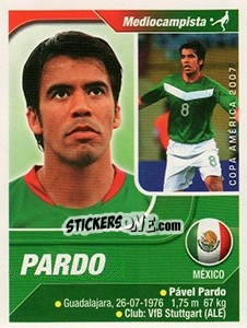 Sticker Pavel Pardo - Copa América. Venezuela 2007 - Navarrete