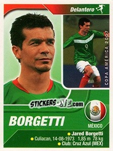 Sticker Borgetti - Copa América. Venezuela 2007 - Navarrete