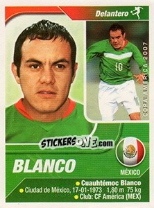 Sticker Cuauhtemoc Blanco - Copa América. Venezuela 2007 n. 149 - Navarrete