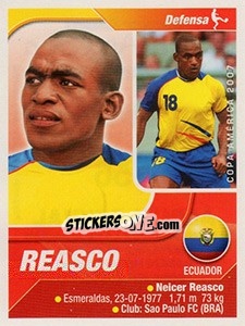 Cromo Reasco - Copa América. Venezuela 2007 - Navarrete