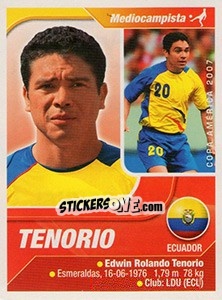 Sticker E.Tenorio - Copa América. Venezuela 2007 n. 158 - Navarrete