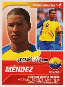 Sticker Méndez - Copa América. Venezuela 2007 - Navarrete