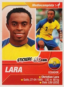 Cromo Lara - Copa América. Venezuela 2007 n. 161 - Navarrete