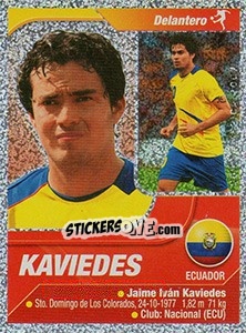 Cromo Kaviedes - Copa América. Venezuela 2007 - Navarrete