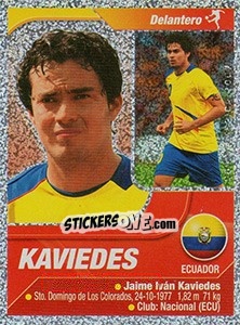 Sticker Kaviedes - Copa América. Venezuela 2007 n. 162 - Navarrete