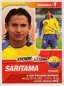 Figurina Saritama - Copa América. Venezuela 2007 - Navarrete