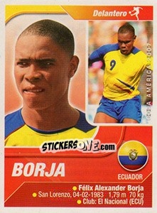 Sticker Borja - Copa América. Venezuela 2007 n. 165 - Navarrete