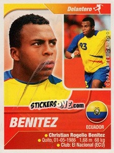 Sticker Benitez - Copa América. Venezuela 2007 - Navarrete
