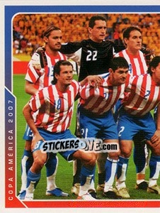 Cromo Equipo Paraguay - Copa América. Venezuela 2007 - Navarrete