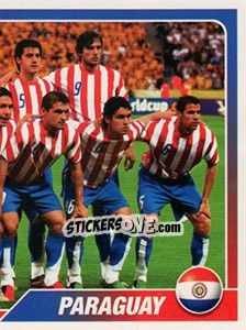 Cromo Equipo Paraguay - Copa América. Venezuela 2007 - Navarrete