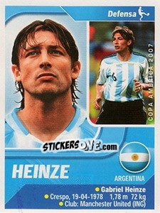 Cromo Heinze - Copa América. Venezuela 2007 - Navarrete