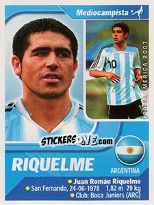 Sticker Riquelme - Copa América. Venezuela 2007 n. 183 - Navarrete