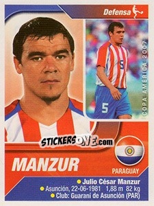 Sticker Manzur - Copa América. Venezuela 2007 n. 194 - Navarrete
