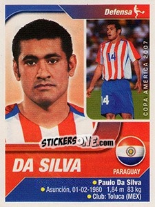 Cromo Paulo Da Silva - Copa América. Venezuela 2007 - Navarrete