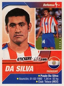 Sticker Paulo Da Silva - Copa América. Venezuela 2007 n. 195 - Navarrete