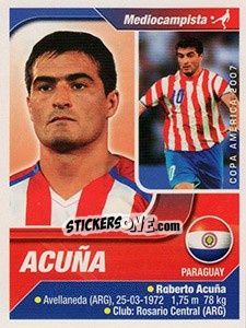 Sticker Acuña - Copa América. Venezuela 2007 n. 197 - Navarrete