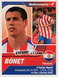 Sticker Bonet - Copa América. Venezuela 2007 n. 199 - Navarrete