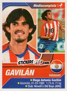 Sticker Gavilán - Copa América. Venezuela 2007 n. 201 - Navarrete