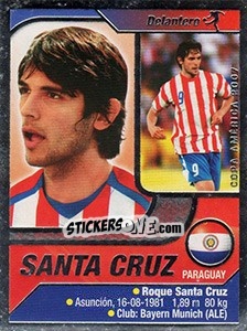 Cromo Roque Santa Cruz - Copa América. Venezuela 2007 - Navarrete