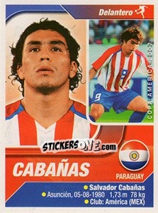 Sticker Cabañas - Copa América. Venezuela 2007 n. 205 - Navarrete