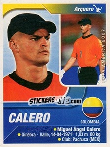 Sticker Calero - Copa América. Venezuela 2007 n. 208 - Navarrete
