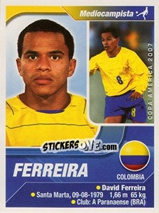 Sticker Ferreira - Copa América. Venezuela 2007 n. 213 - Navarrete