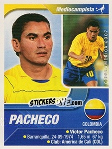 Sticker Pacheco - Copa América. Venezuela 2007 n. 217 - Navarrete