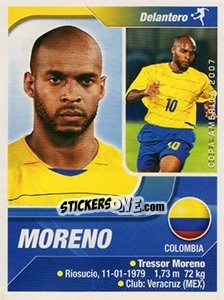 Cromo Moreno - Copa América. Venezuela 2007 - Navarrete