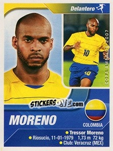 Figurina Moreno - Copa América. Venezuela 2007 n. 220 - Navarrete