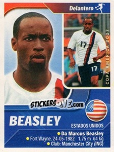 Cromo Beasley - Copa América. Venezuela 2007 - Navarrete