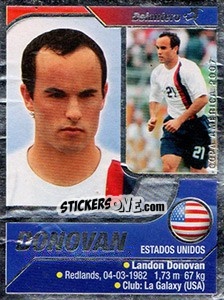 Sticker Landon Donovan - Copa América. Venezuela 2007 - Navarrete