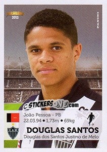 Sticker Douglas Santos - Campeonato Brasileiro 2015 - Panini