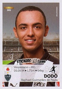 Sticker Dodô - Campeonato Brasileiro 2015 n. 8 - Panini