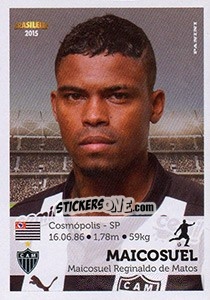Sticker Maicosuel - Campeonato Brasileiro 2015 n. 11 - Panini