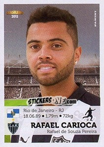 Sticker Rafael Carioca - Campeonato Brasileiro 2015 - Panini