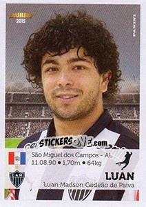 Sticker Luan - Campeonato Brasileiro 2015 n. 14 - Panini